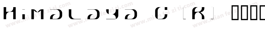 Himalaya-G (R)字体转换